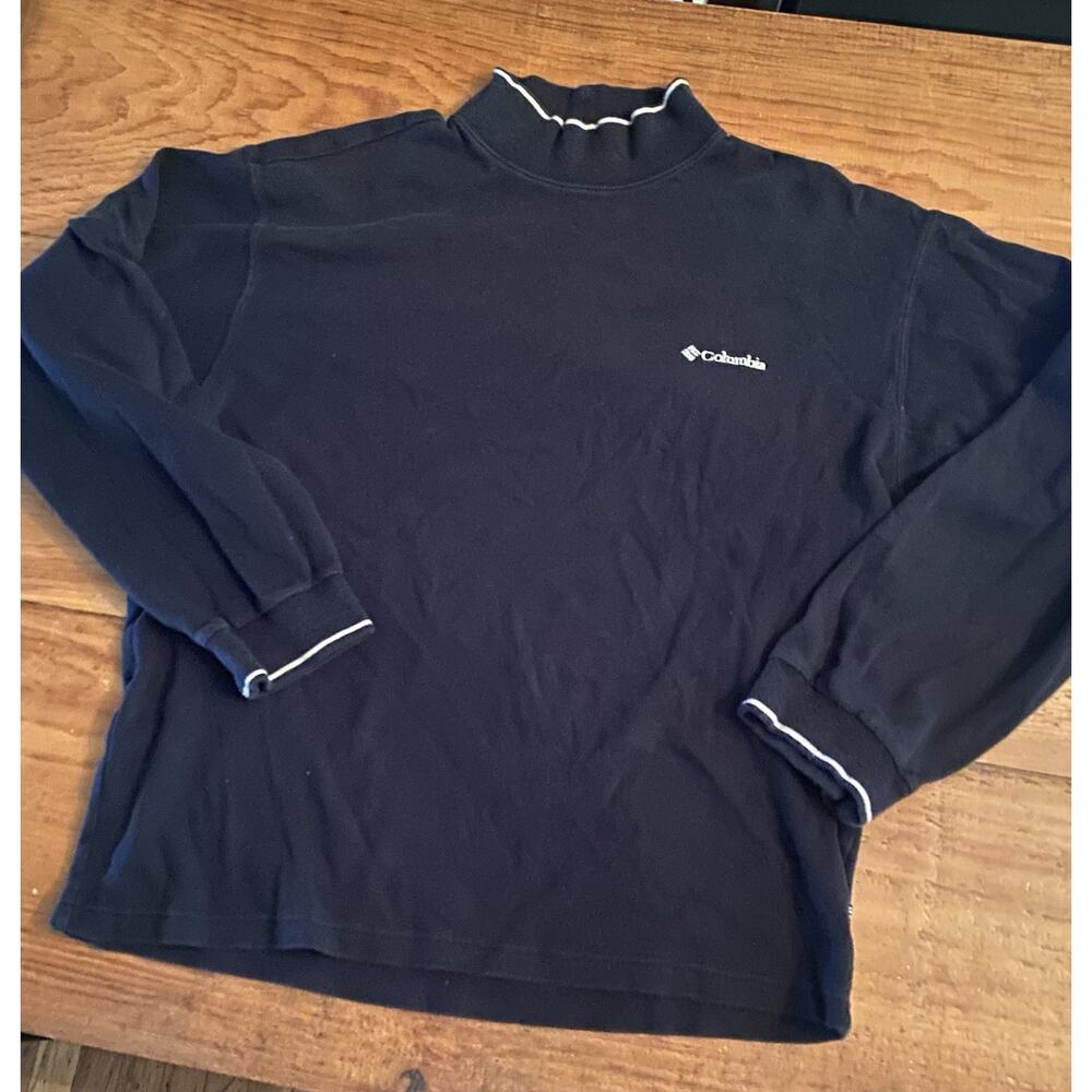 Columbia Mens Golf Shirt Long Sleeve Black